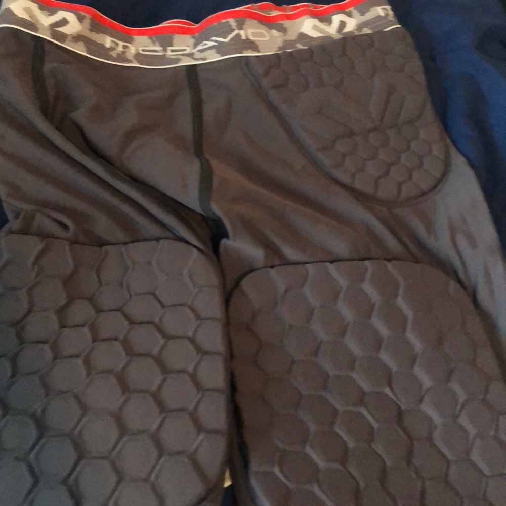 Padded compression shorts